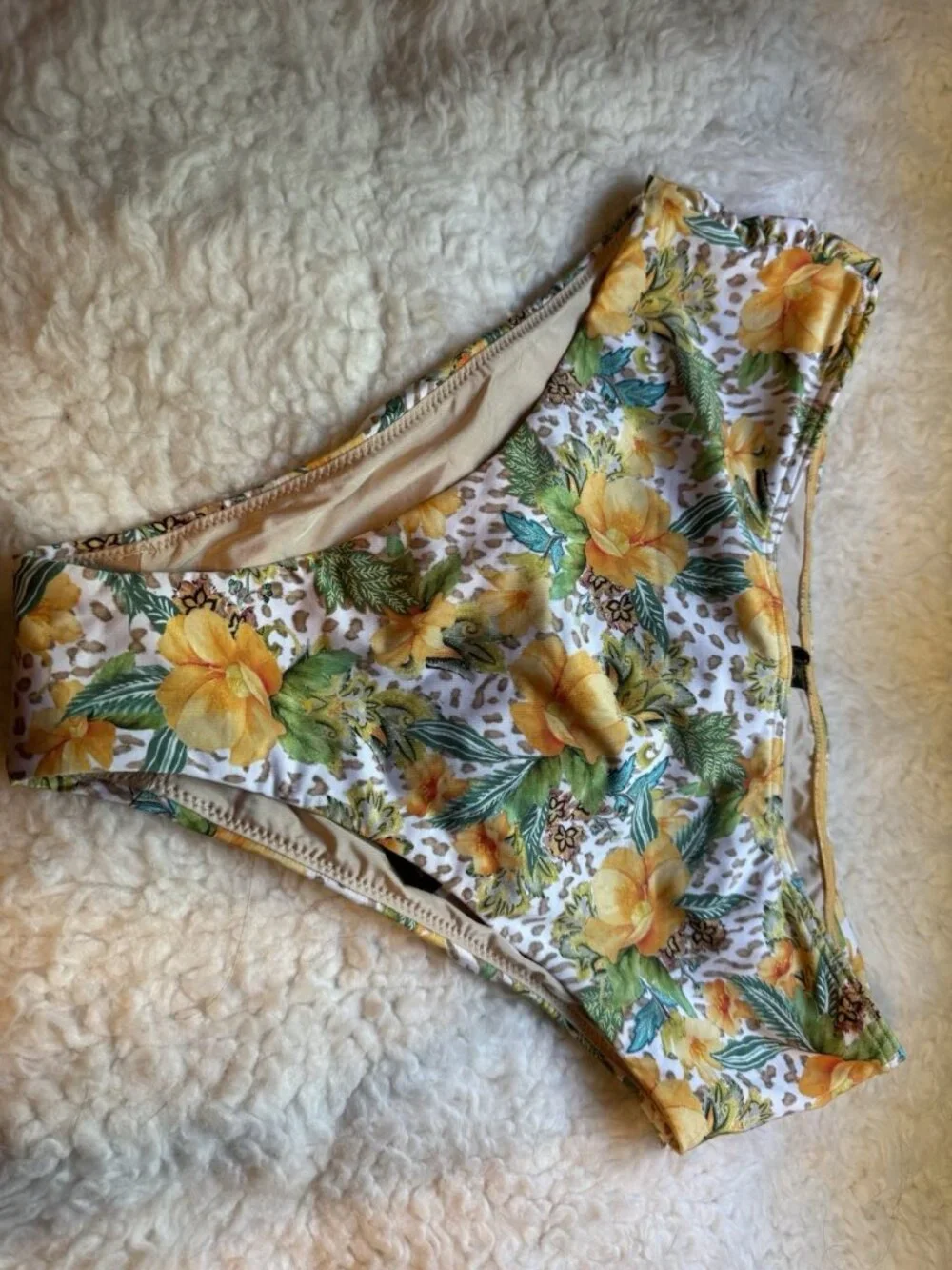 Aqua Blu Australia Womens Size 10 High-Waist Bikini Bottoms Dahlia Margot $85